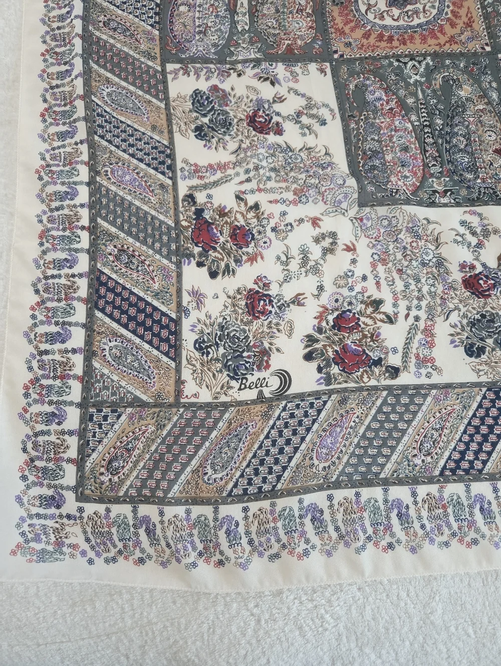 Vintage paisley scarf soft